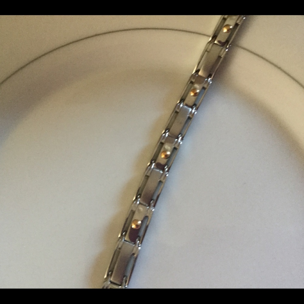 Stainless Steel two tone link bracelet